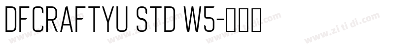 DFCraftYu Std W5字体转换